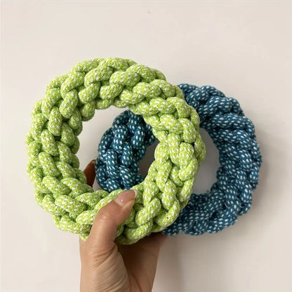 Durable Bite-Resistant Rope Dog Toy, Heavy-Duty Interactive Dental Cleaning Toy for Medium to Large Dogs, Perfect for Pulling Games and Solo Play, Durable Chew