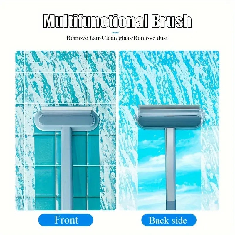Upgraded Reusable Pet Hair Remover Brush with Extra-Long Handle – Versatile Lint Cleaner for Dog and Cat Hair on Furniture, Bedding, Clothing, and Car Interiors