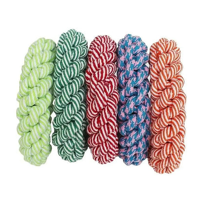 Durable Bite-Resistant Rope Dog Toy, Heavy-Duty Interactive Dental Cleaning Toy for Medium to Large Dogs, Perfect for Pulling Games and Solo Play, Durable Chew