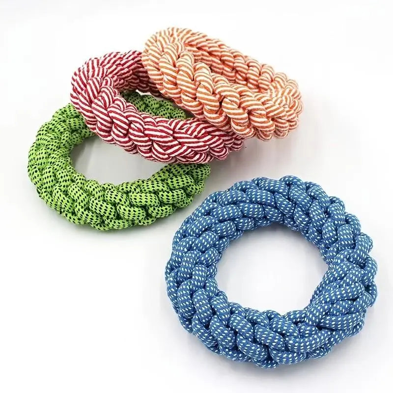 Durable Bite-Resistant Rope Dog Toy, Heavy-Duty Interactive Dental Cleaning Toy for Medium to Large Dogs, Perfect for Pulling Games and Solo Play, Durable Chew